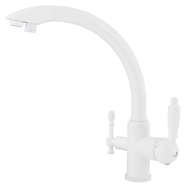 Смеситель для кухни Kaiser Vincent 31244-10 под фильтр для питьевой воды, белый
