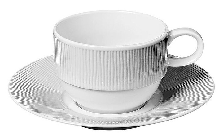 Чайная пара Noble Neo Silk 306605А 270 мл белый