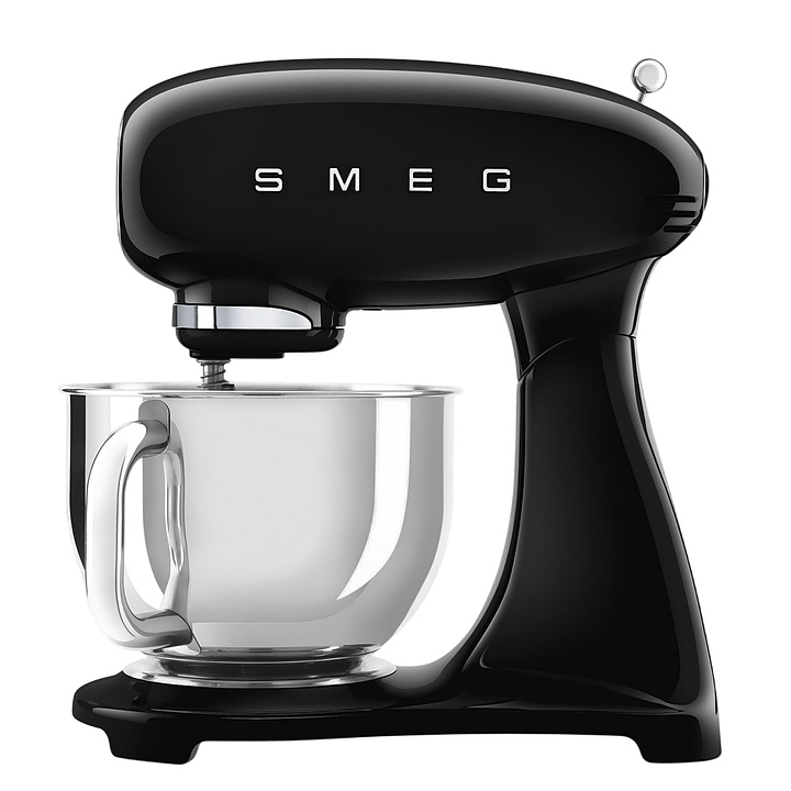 Миксер планетарный SMEG SMF05BLEU 1000 Вт 4,8 л 405х221х378 мм черный, глянцевый