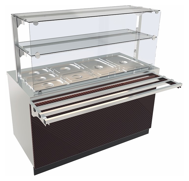 Прилавок-мармит Abat ЭМК-70Е-03 для вторых блюд оригами