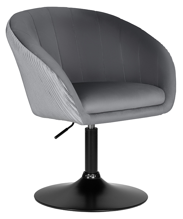 Кресло обеденное DOBRIN 8600-LM EDISON BLACK (серое)