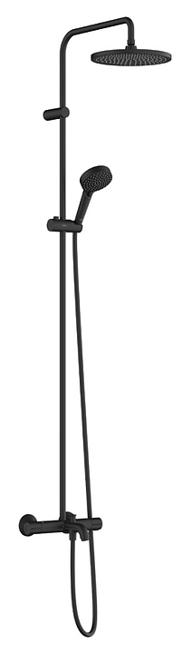 Стойка душевая с термостатом Hansgrohe HG Vernis Blend Showerpipe 240 26899670 матовая черная