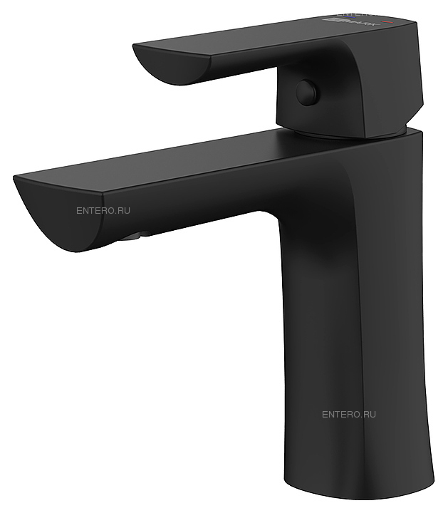 Смеситель для раковины LEMARK Ursus LM7206BL монолитный, черный