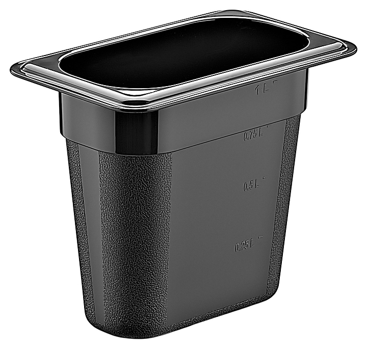 Гастроемкость Gastroplast GNPP-19150/B GN 1/9-150 (176х108х150) 1 л полипропилен черная