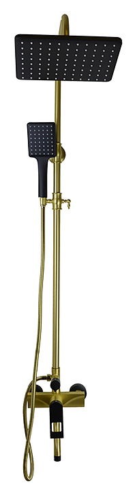 Стойка душевая Bronze de Luxe Element EL77GB золото, черная