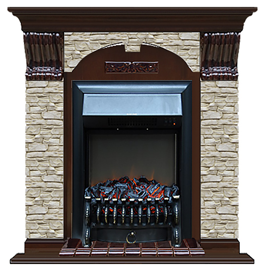 Камин Glenrich Арочный Fobos BL ГО дуб 46