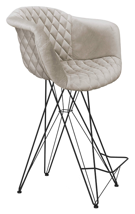 Стул барный Sheffilton SHT-ST31-C4/S29 лунный камень / черный муар