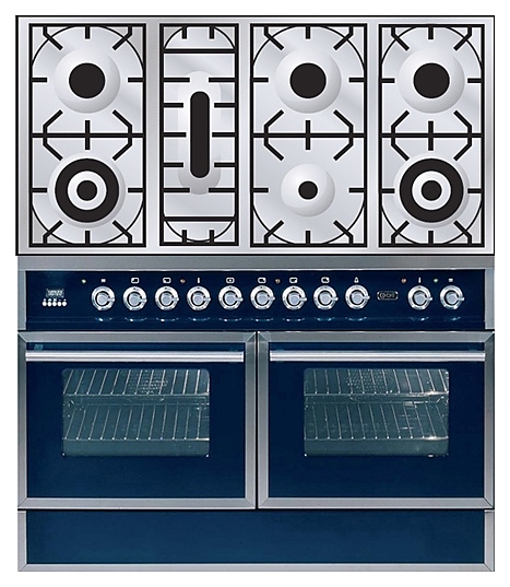 Газовая плита с духовым шкафом ILVE QDC-1207W-MP