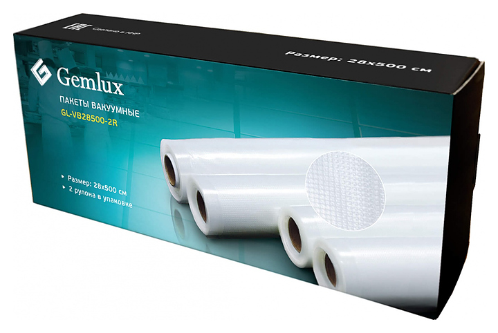 Рулон вакуумных пакетов Gemlux GL-VB28500-2R