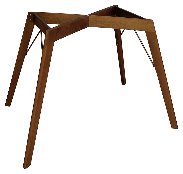 Подстолье Sheffilton SHT-TU9-2 (дерево / металл) темный орех