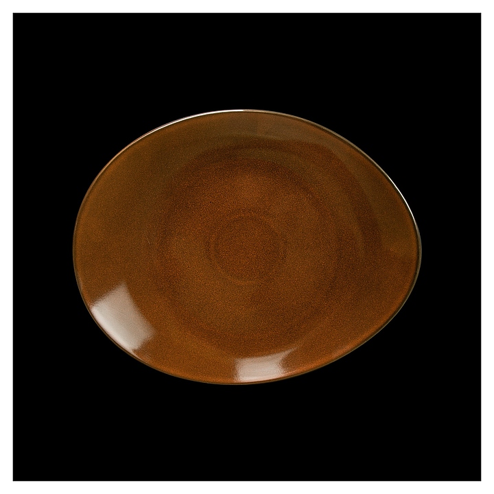 Тарелка Corone Cocorita XSY2254 36х28,5 см (фарфор) овальная оранжевая