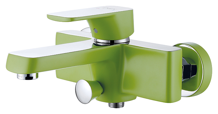 Смеситель для ванны с душем D&K Berlin Humboldt DA1433212 зеленый, хром