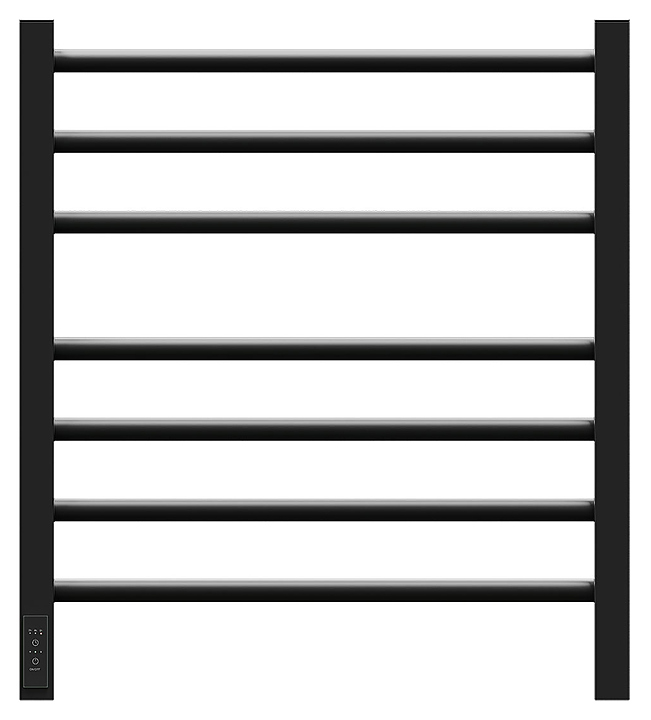 Полотенцесушитель электрический с диммером Point Веста PN70756B П7 500x600 диммер слева, чёрный