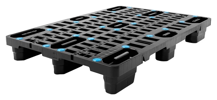 Паллет универсальный ТАРА.РУ CR 1208-NP1 1200х800х146 мм (перфорированный на 9 ножках)