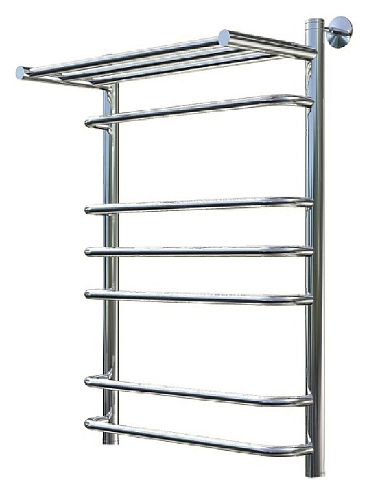 Полотенцесушитель водяной с полочкой Тругор Идеал НК 3 П 80х50 см (без углов), хром