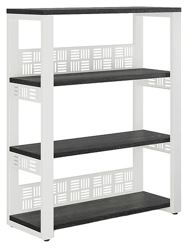 Стеллаж открытый КОБОР ST3-120/36 white/wood