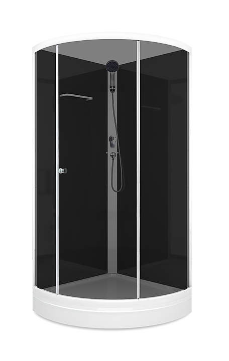 Душевая кабина без крыши Domani-Spa Simple 99 Eco DS01ESm99LBT00 90х90 см