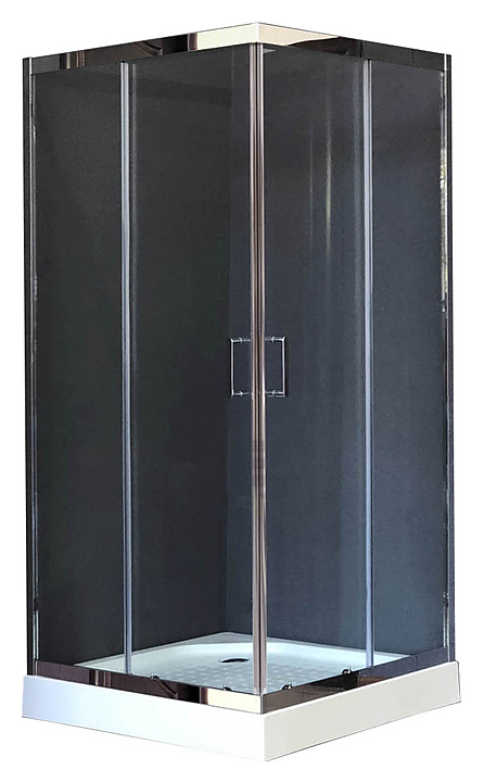 Уголок душевой Royal Bath RB 90HP-T-CH 90х90х200 см, прозрачное, хромированный профиль