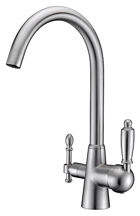 Смеситель для кухни Kaiser Vincent 31744-5 под фильтр для питьевой воды, серебро