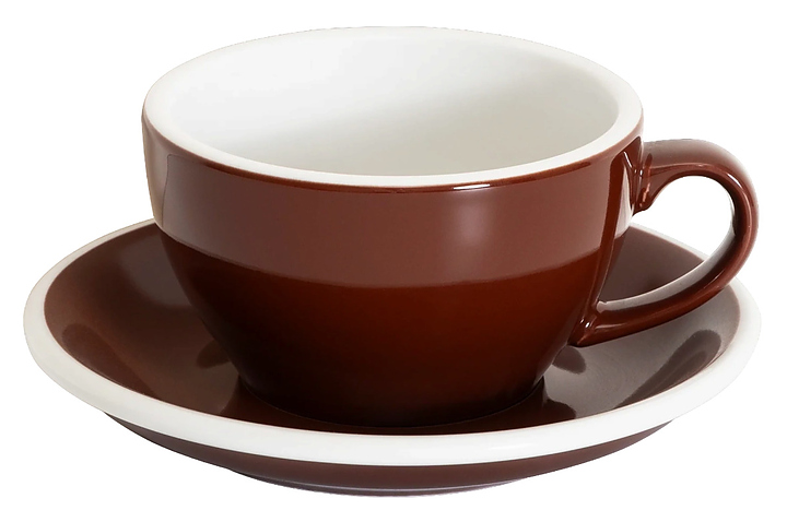 Кофейная пара Loveramics Egg Latte&Cappuccino Cup C088-94BBR/C088-06BBR 250 мл, коричневый (brown)