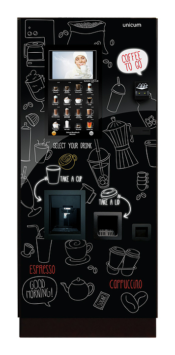Кофейный торговый автомат Unicum Rosso Touch To Go Coffe+Tea