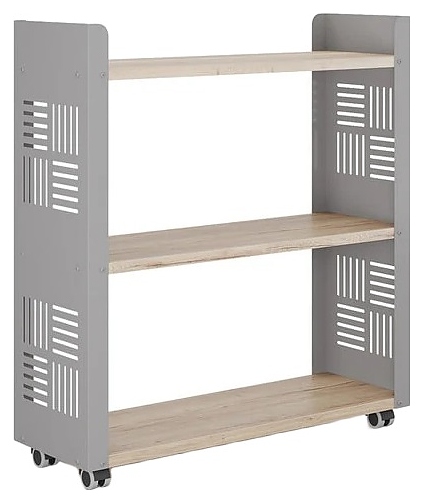 Стеллаж мобильный КОБОР SM3-90/30 aluminum/natural