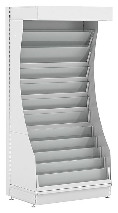 Стеллаж для газет и журналов STAHLER (CRYSPI) Praktish L=1000, H=2200