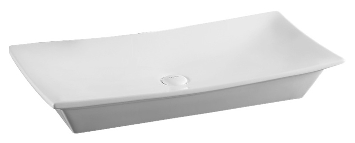 Раковина накладная Azario AZ4277 80х39,5х13 см, фаянс