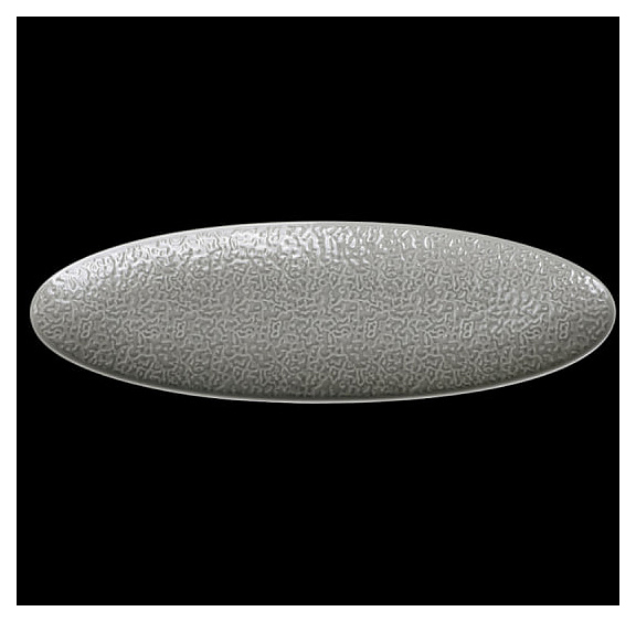 Блюдо овальное Corone Nori LQ-QK15294-GRY 440х140 мм