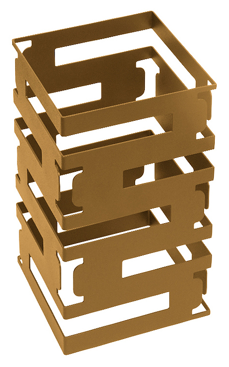 Подставка-куб фуршетная Luxstahl 15х15х25,5 см золото