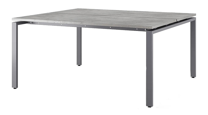 Стол офисный КОБОР P/2-120/120 graphite/chicago