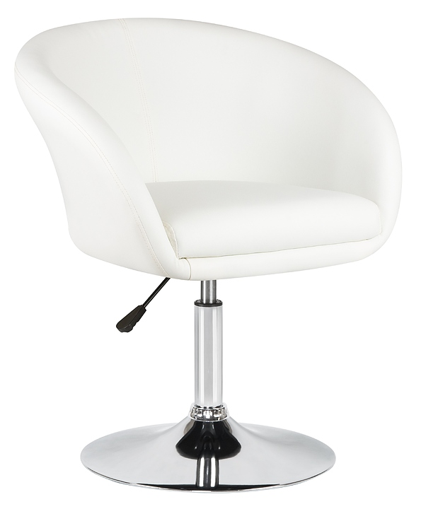 Кресло обеденное DOBRIN 8600-LM EDISON (белый, хром)