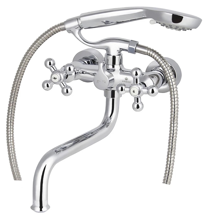 Смеситель для ванны с душем Kaiser Carlson Lux 11255 хром