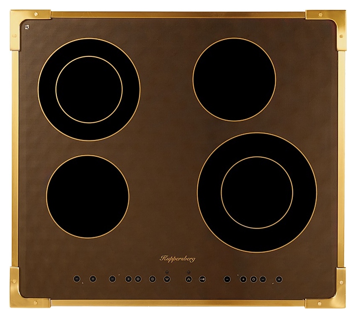 Варочная панель Kuppersberg FA6RC Bronze электрическая, текстурная бронза с рамкой под бронзу