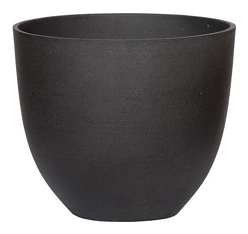 Кашпо Pottery Pots Coral (18х15 см) черное