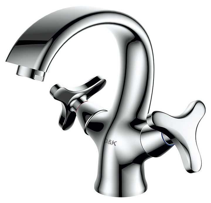 Смеситель для раковины D&K Hessen Goethe DA1382141 хром