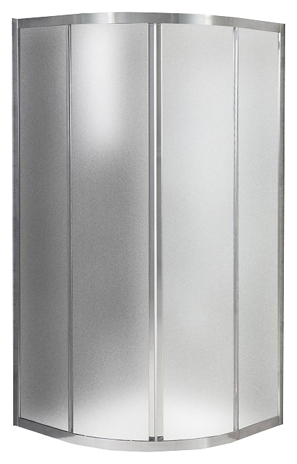 Уголок душевой BelBagno DUE-R-2-90-P-Cr 90x90x190 см, стекло рифленое