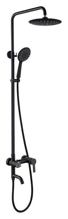 Стойка душевая Fmark FS8345H короткий излив, черная