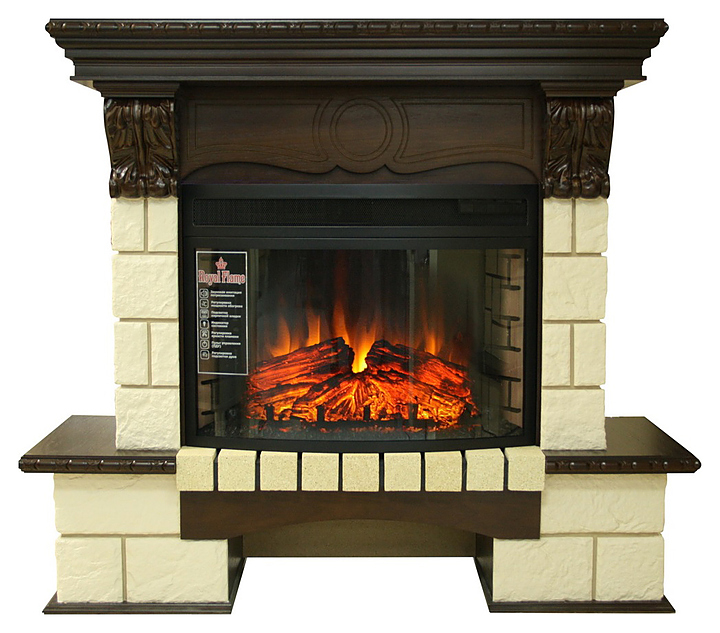 Каминокомплект Royal Flame Pierre Luxe шампань с очагом Dioramic 25