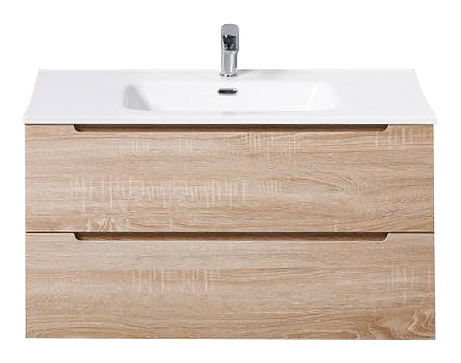Тумба с раковиной BelBagno ETNA-900-2C-SO-WO-P + LOV-900-LVB выбеленное дерево