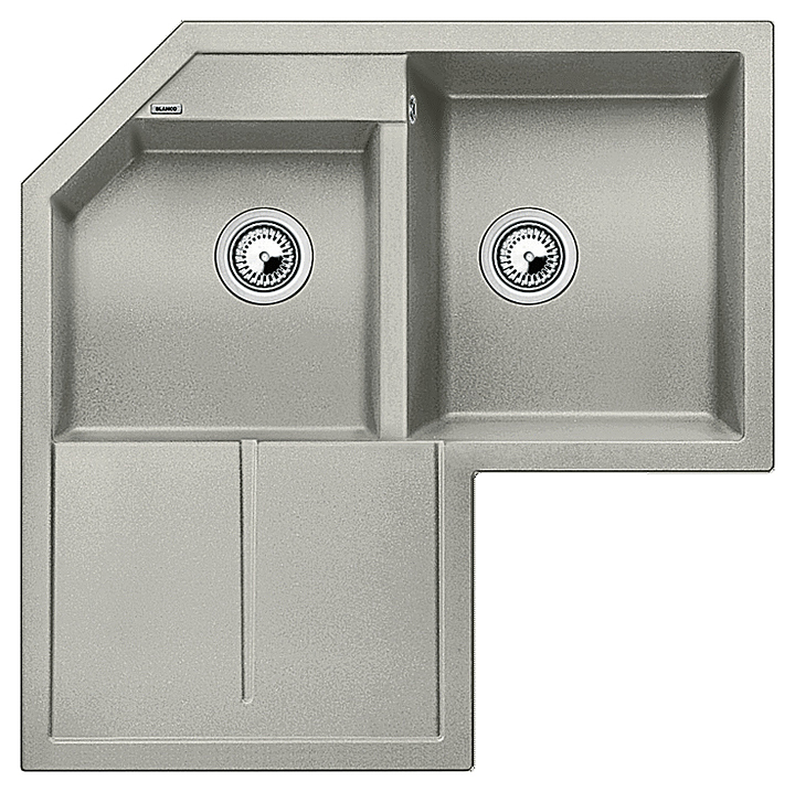 Кухонная мойка Blanco METRA 9Е SILGRANIT жемчужная