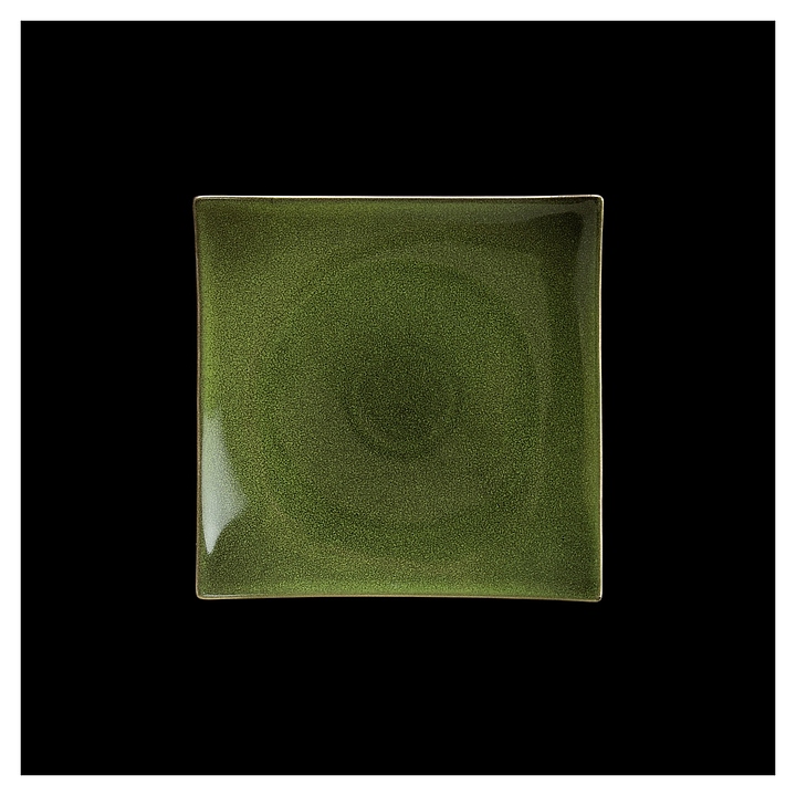 Тарелка Corone Cocorita XSY2178 20х20 см (фарфор) квадратная зеленая