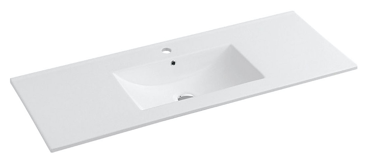 Раковина Vincea VBS-13120 121,5х47 см, белая