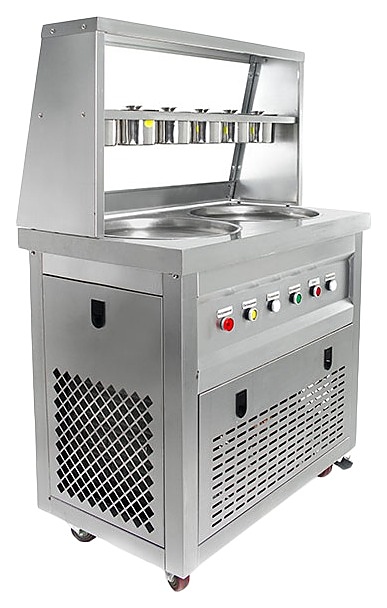 Фризер для жареного мороженого Foodatlas KCB-2Y (контейнеры, 2 компрессора)
