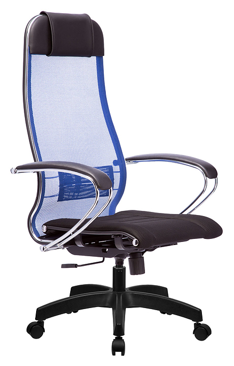 Кресло без основания Метта Комплект 3 черно-синее