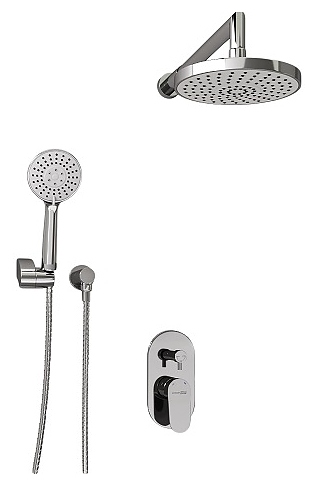 Встраиваемый комплект для душа Wasserkraft Donau 5300 A14229 хром, никель