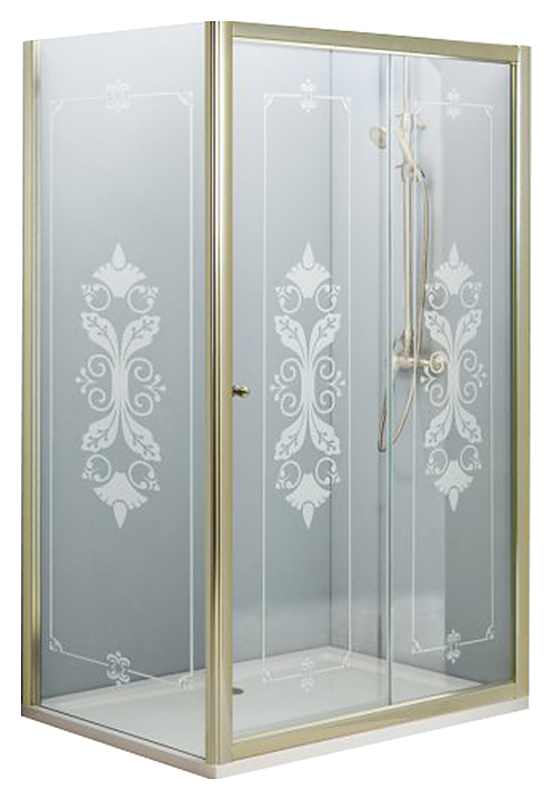 Уголок душевой CEZARES GIUBILEO-AH-1-120/90-SCORREVOLE-CP-G 120х90х195 см