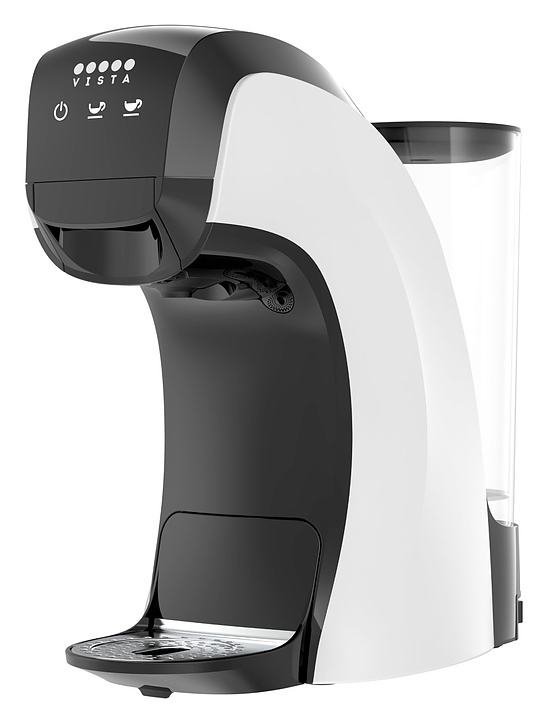 Капсульная кофемашина Vista Teano DNS400 W 1450 Вт белый, черный