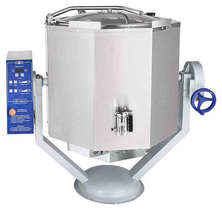 Котел пищеварочный Abat КПЭМ-160-ОМР-ВК со сливным краном