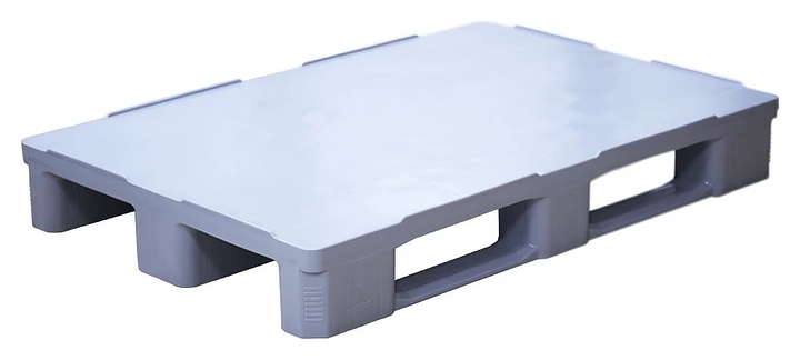 Паллет гигиенический ТАРА.РУ IR 1208-3R-G 1200x800х160 мм (сплошной на 3 полозьях) серый